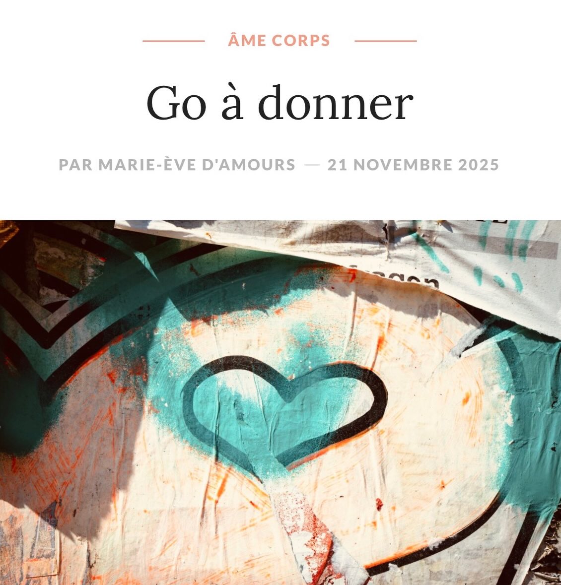 •MoiME.ca 

« …Dans mon corps de petite fille perturbée, je pensais à une chose : « Est-ce que je vais mourir? » 3 bonnes heures ont passé. Essoufflée, couchée sur mon bureau au lieu de mettre la main aux décorations de fin d’année, j’ai demandé d’aller aux toilettes. Pas eu le temps de me retenir. J’ai gerbé la seule chose que j’avais été capable d’ingérer… »
#blog
#lifestyle