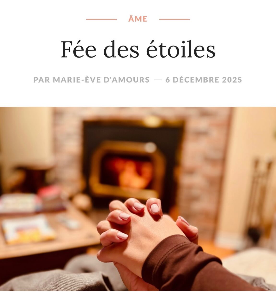•MoiME.ca 

«…Oui, je « couche » encore mes 2 ados. Sur l’oreiller l’autre soir : « Puce, c’est quoi tes moyens pour ventiler, pour te faire du bien avant le dodo? »« Toi, maman. C’est toi qui me fais du bien.🤍 » T’sé 🥹 Comme elle a encore du temps pour trouver d’autres moyens, je dépose ces douces paroles directement sur mon cœur... »

#lifestyle 
#blog