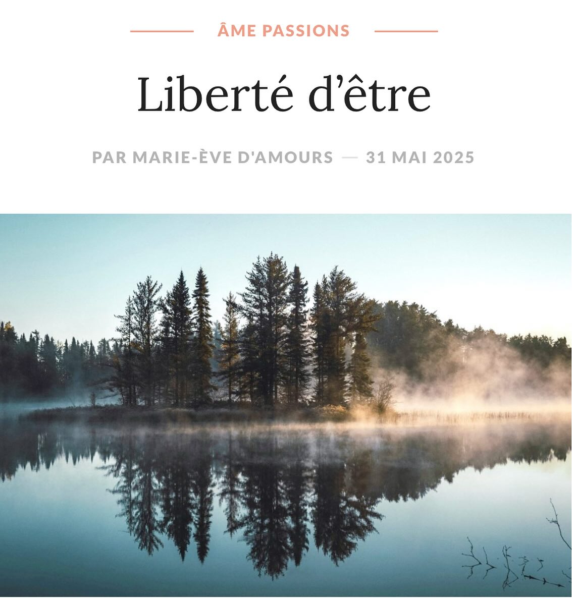 •MoiME.ca 

« ...J’aurais aimé savoir qu’être humain, ça vient avec des émotions. Apprendre à les nommer. Les ressentir surtout...Que de pleurer, ce n’est pas une faiblesse. Que j’avais le droit de verser des larmes, pas seulement sur mon oreiller. Que de me mettre un masque dans la face quand ça ne va pas, ce n’est pas une qualité ni une force. Résister ne sert à rien, si ce n’est d’avoir une boule constante dans la gorge... »
#blog
#lifestyle