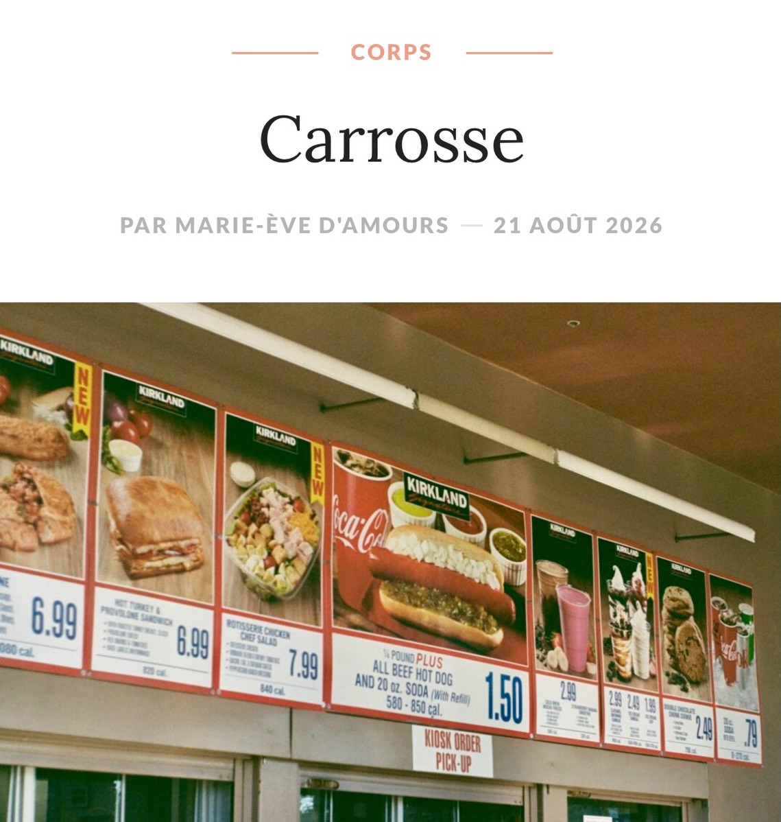 •MoiME.ca 

« J’écris ce texte, j’angoisse. Certains me comprendront, d’autres non, (genre ma mère qui fait un détour pour acheter son lait et ses tomates chez Costco) mais j’men fou. Sincèrement, je n’ai pas encore réussi à trouver les mots justes pour décrire comment je me sens, face à ce nouveau lifestyle …»